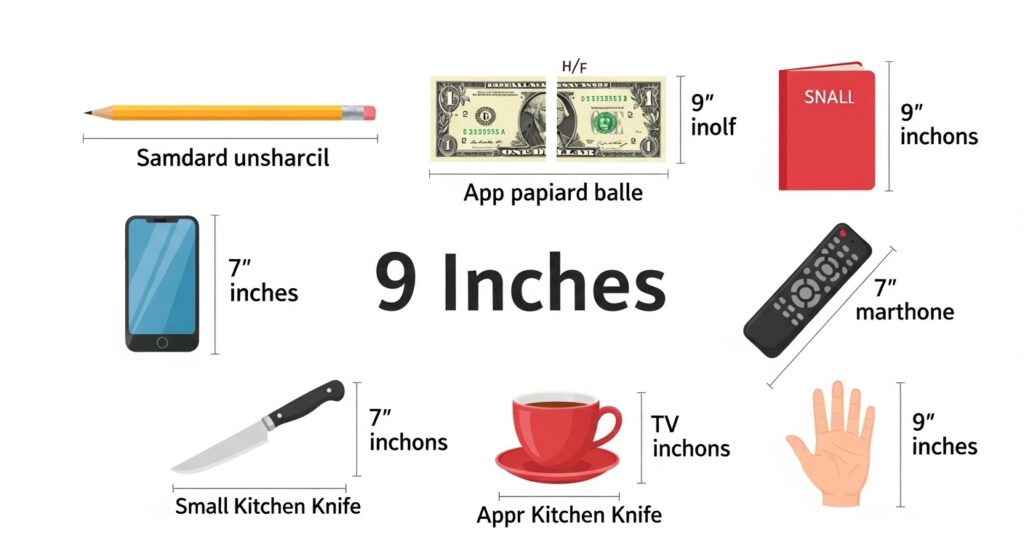 9 Inches in Everyday Units