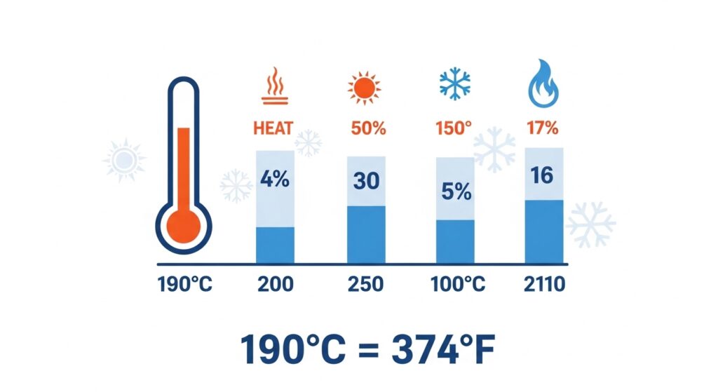 How Do You Convert 190 Degrees Celsius to Fahrenheit? 90 Degrees Celsius to Fahrenheit?