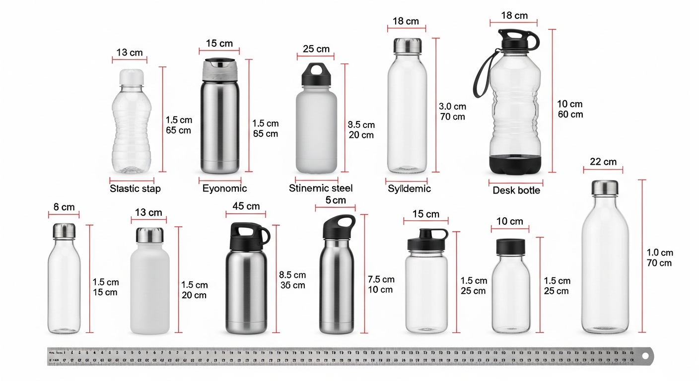 Water Bottle Dimensions