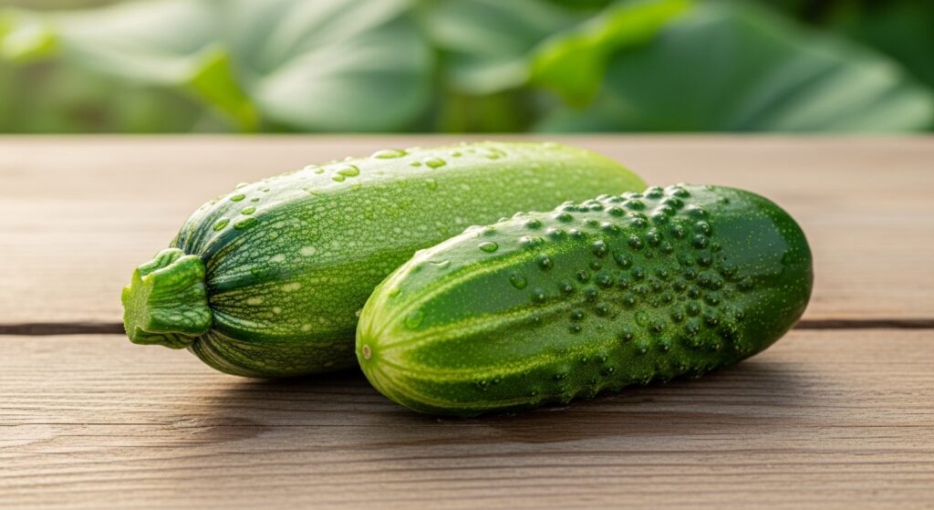 Small Zucchini & Cucumber