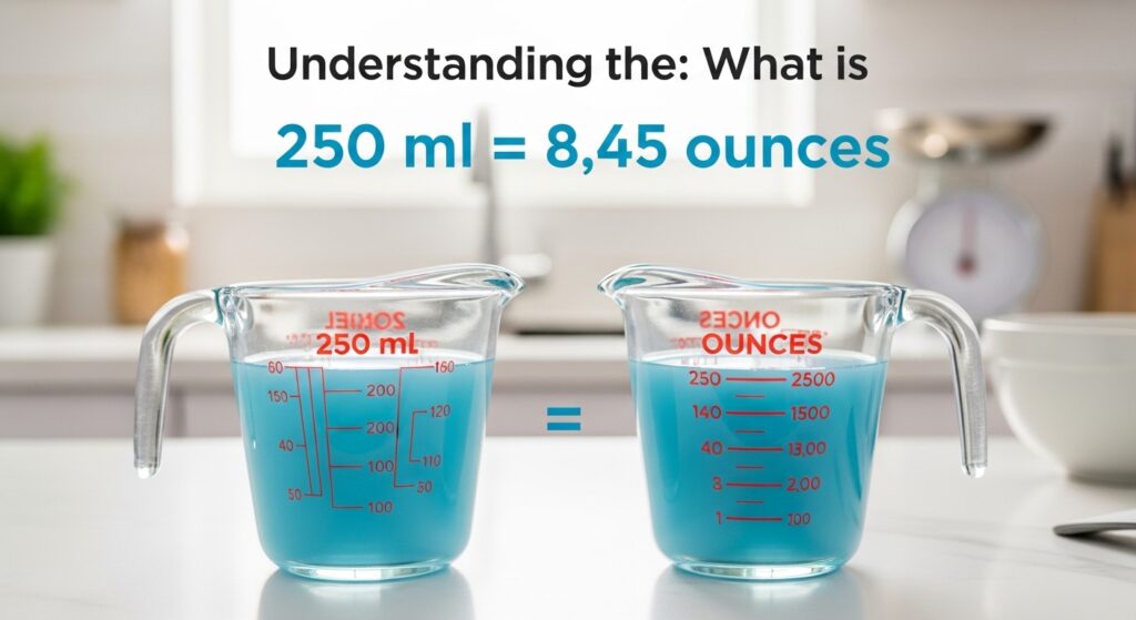 What is 250 ml in Ounces?