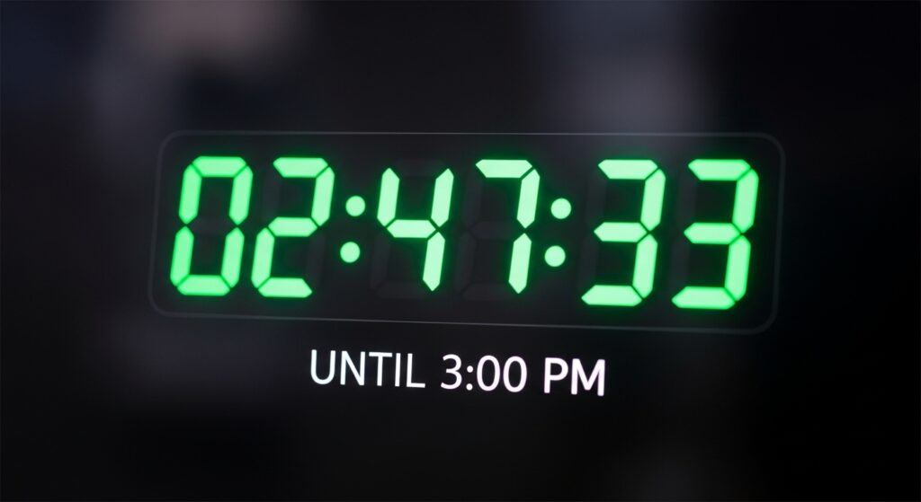 How Long Until 3:00 PM How Long Until 3:00 PM