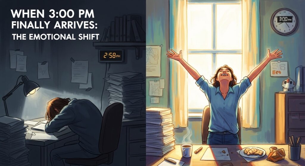 When 3:00 PM Finally Arrives